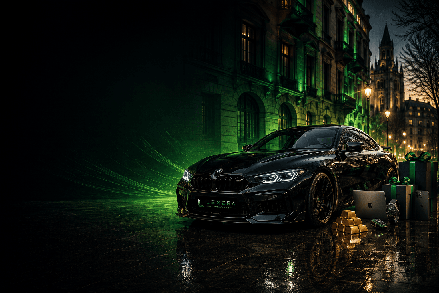 Lexera premium BMW and phone prizes hero visual